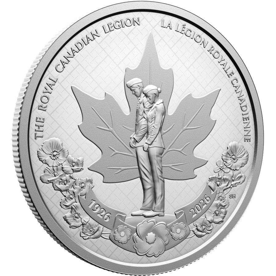 2026 100th Anniversary Of The Royal Canadian Legion – Fine Silver Proof Dollar