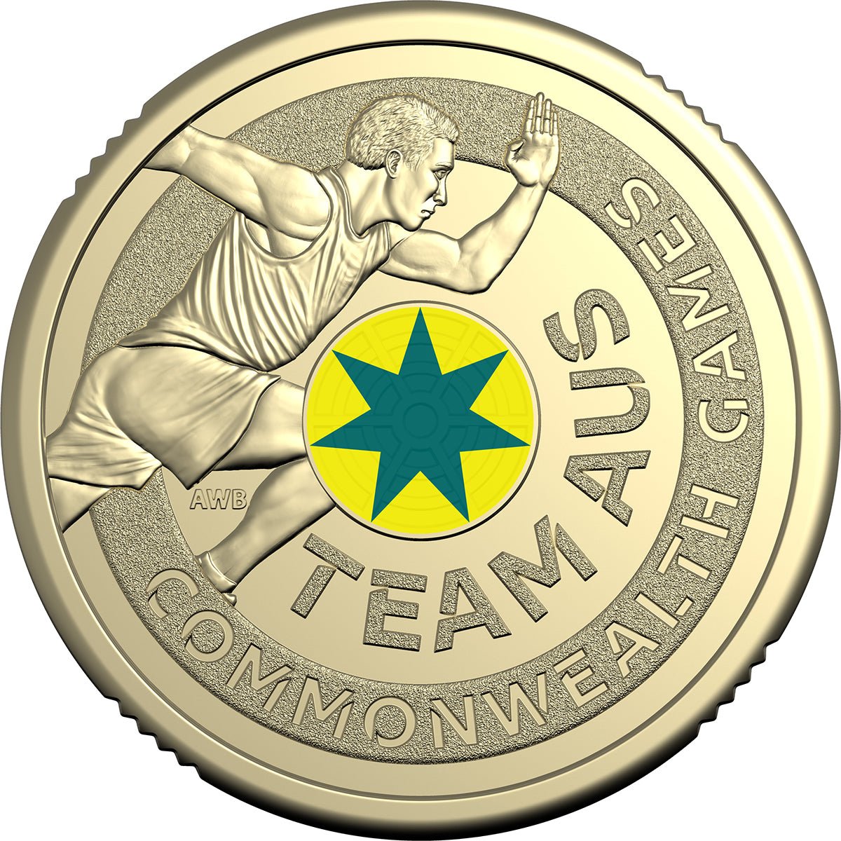 2026 $2 Australian Commonwealth Games Coloured Uncirculated Coin - Athletics