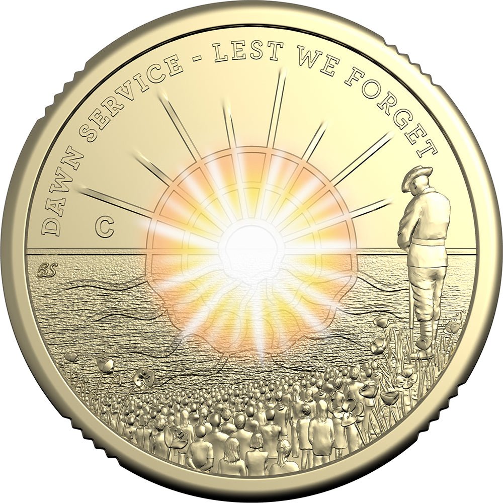 2026 $2 Dawn Service 'C' Mintmark Coloured Uncirculated Coin
