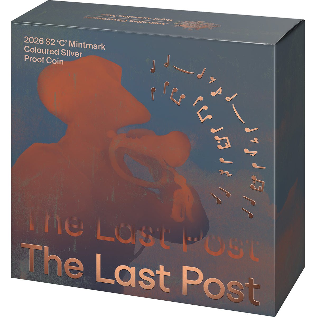 2026 $2 The Last Post ‘C’ Mintmark Coloured Silver Proof Coin Shipper
