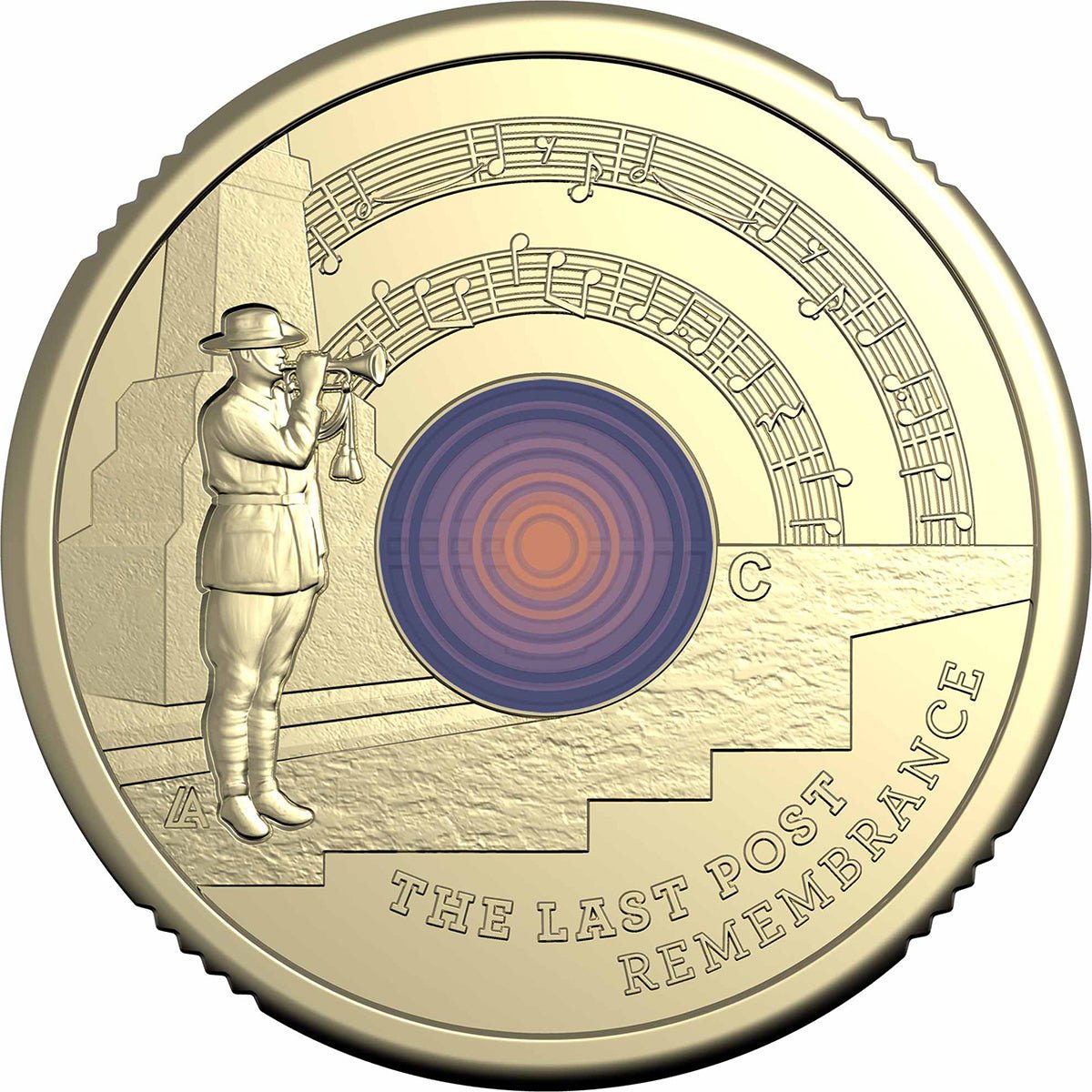 2026 $2 The Last Post ‘C’ Mintmark Coloured Uncirculated Coin