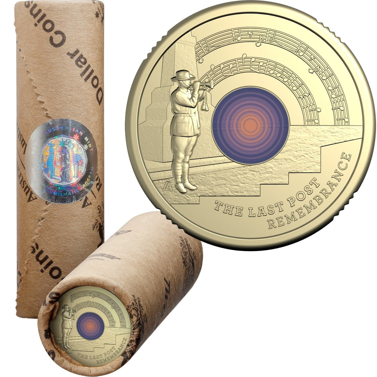 2026 $2 The Last Post Coloured Uncirculated Coin - Premium Roll