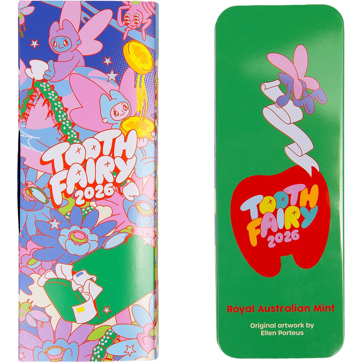 2026 $2 Tooth Fairy Kit Coloured Uncirculated Coin Tin