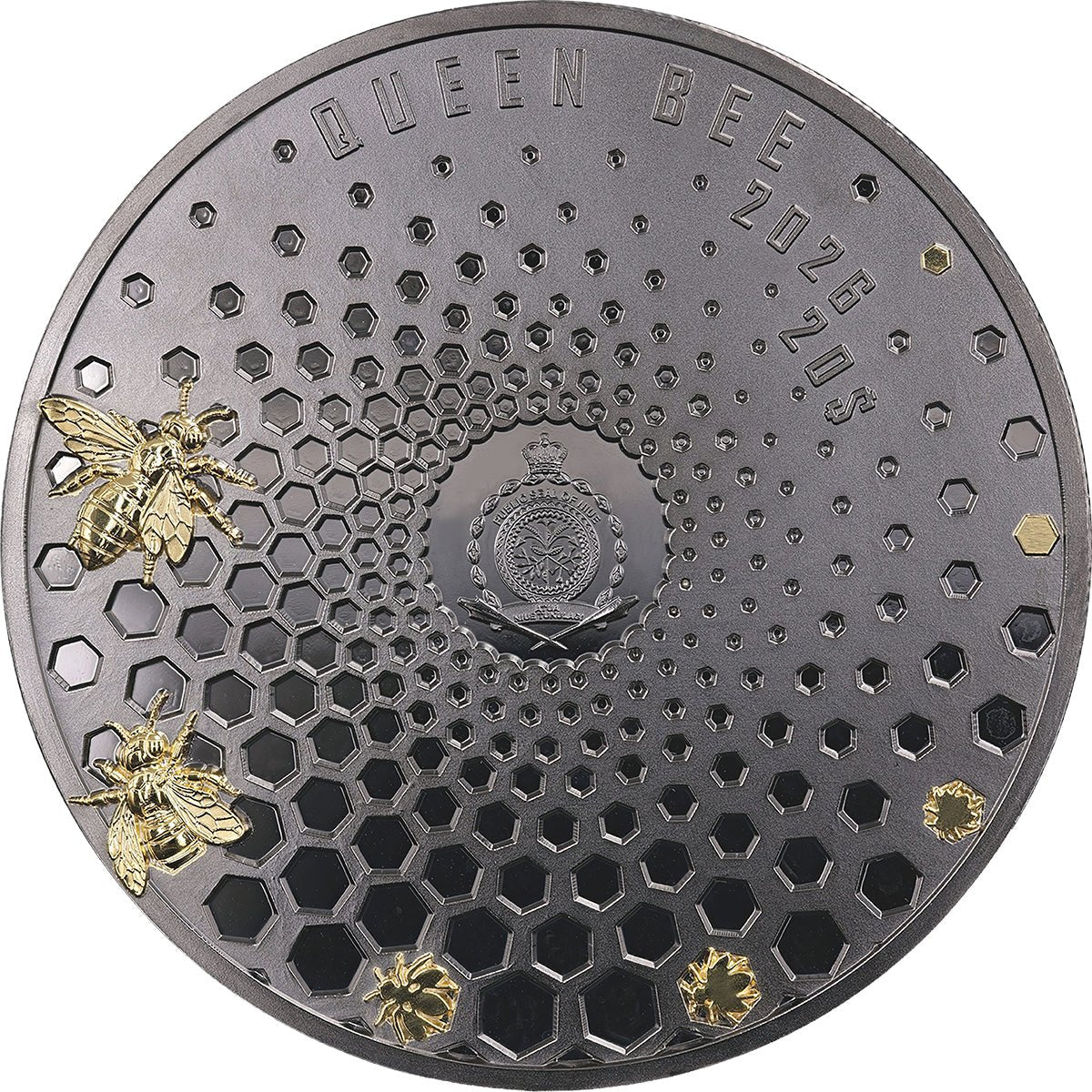 2026 $20 Queen Bee Bionic Genesis 5oz Silver Coin Obverse
