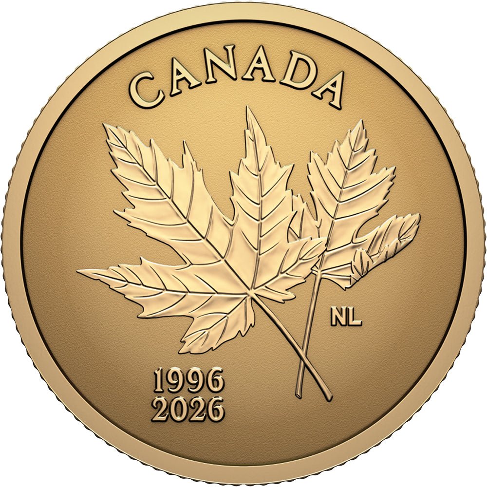 2026 30th Anniversary Of Canada’s Arboreal Emblem - Pure Gold Coin Reverse