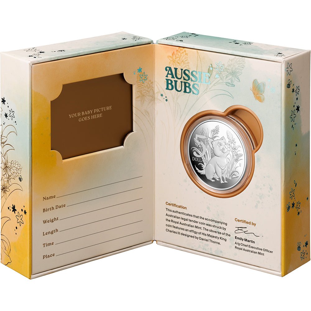2026 $5 Aussie Bubs 1oz Fine Silver Proof Coin Case