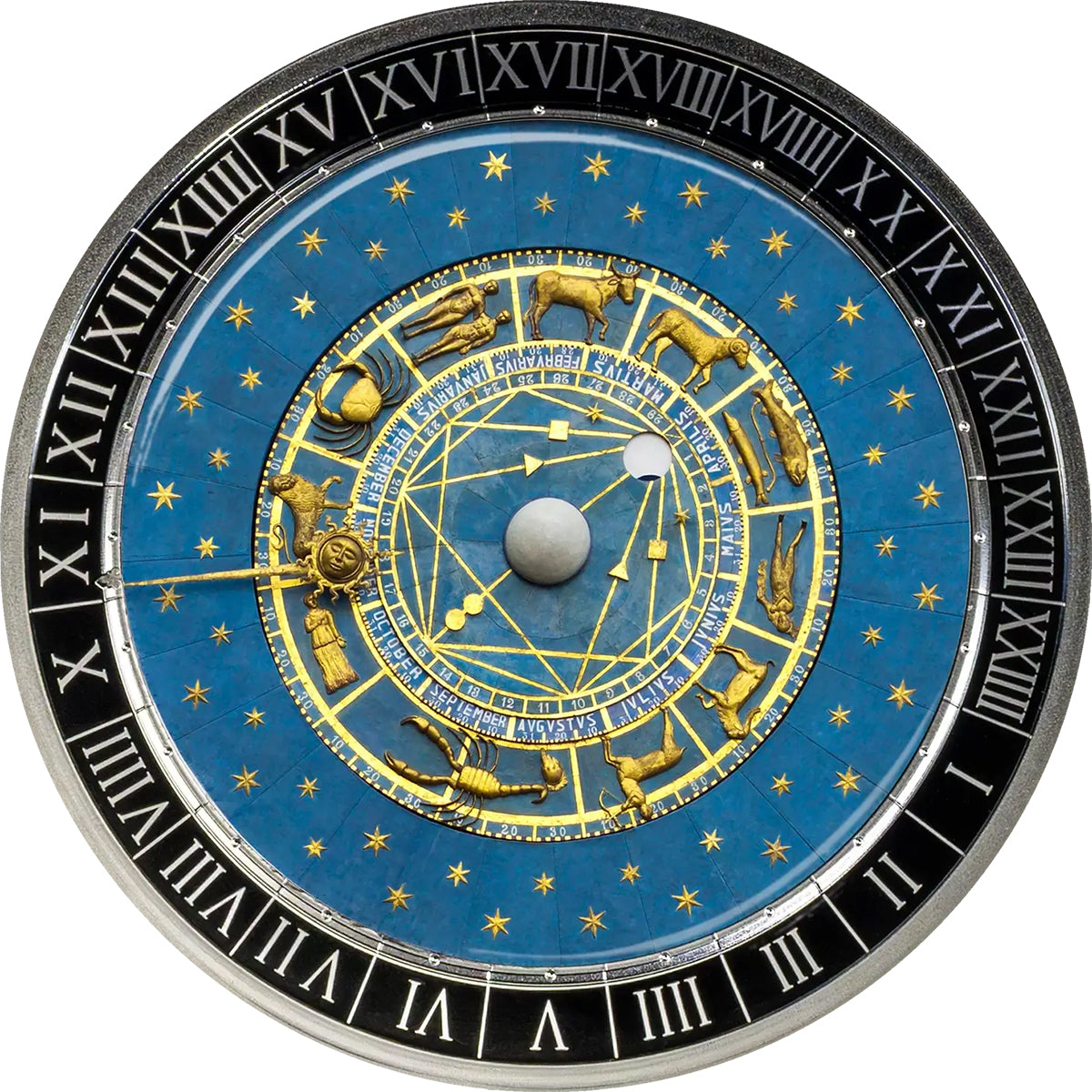 2026 €5 City Hall Clocks - Padua Astronomical Clock 1oz Silver Coin