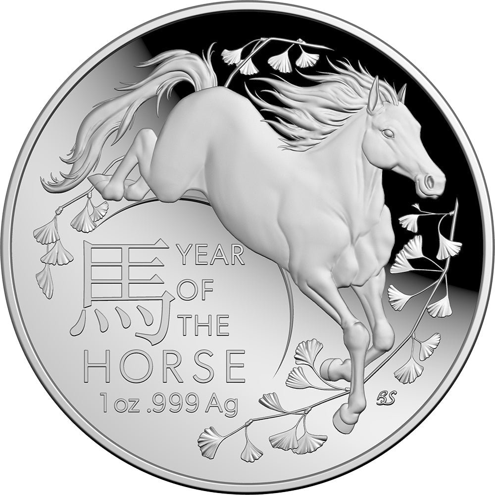 2026 $5 Lunar Series - Year Of The Horse Silver Proof Domed Coin