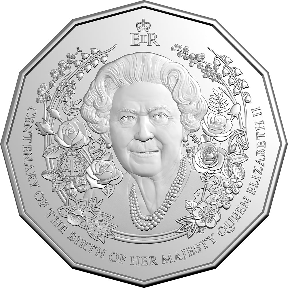 2026 50c HM Queen Elizabeth II - Centenary Of Birth Uncirculated Coin