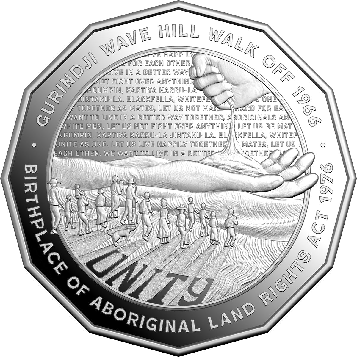 2026 50c Unity: Wave Hill Walk Off 60th & Aboriginal Land Rights 50th Anniversaries Silver Proof Coin