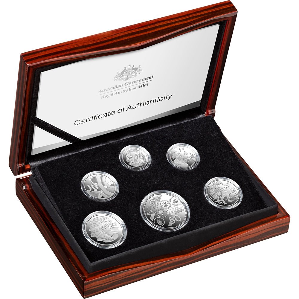 2026 60th Anniversary Of Decimal Currency Six-Coin Silver Proof Year Set