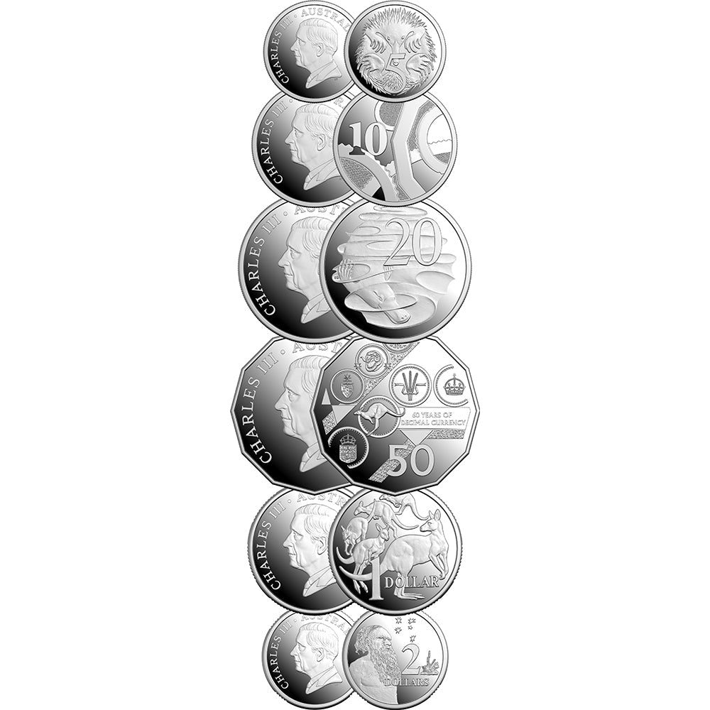 2026 60th Anniversary Of Decimal Currency Six-Coin Silver Proof Coins