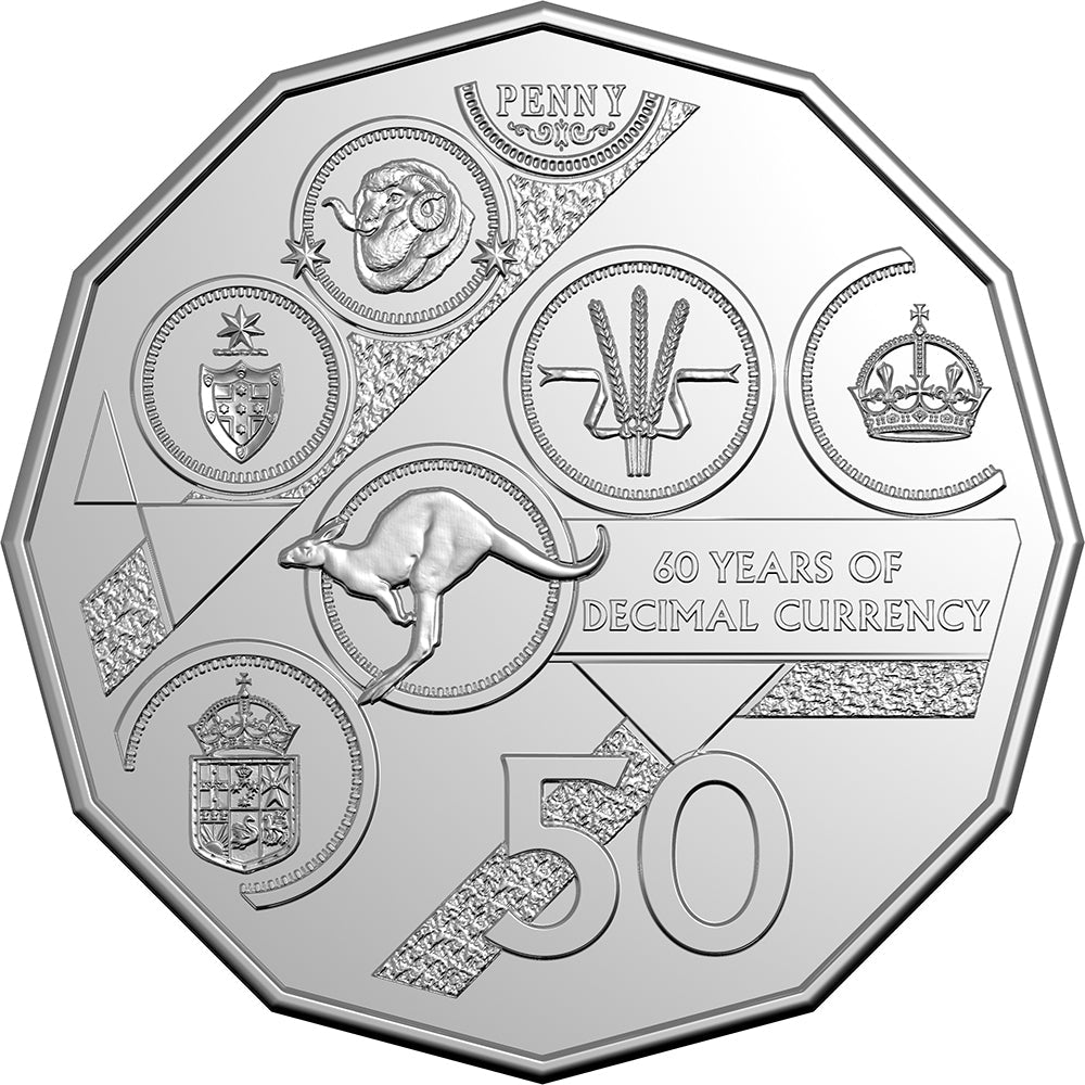 2026 60th Anniversary Of Decimal Currency Uncirculated Six-Coin Year Set - 50c