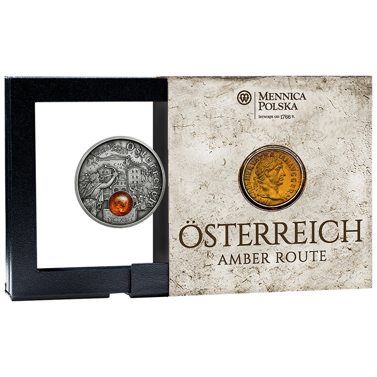 2026 Amber Route - Austria Silver Antique Coin Shipper