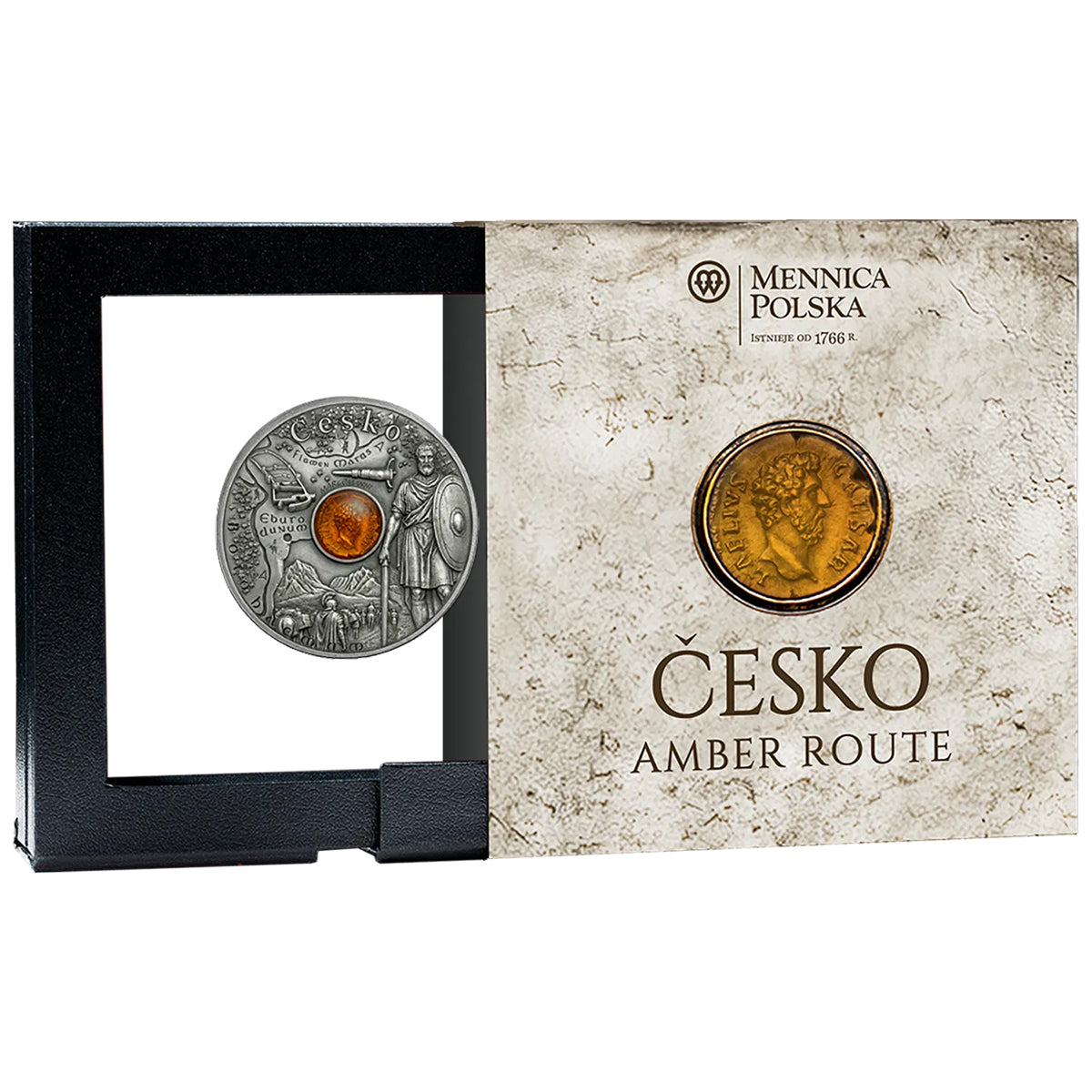 2026 Amber Route - Czechia Silver Antique Coin Shipper