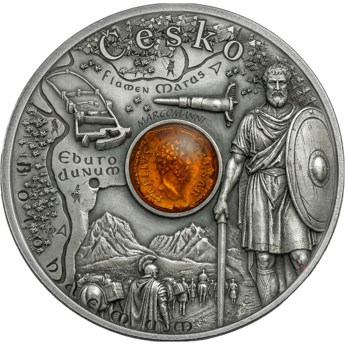 2026 Amber Route - Czechia Silver Antique Coin
