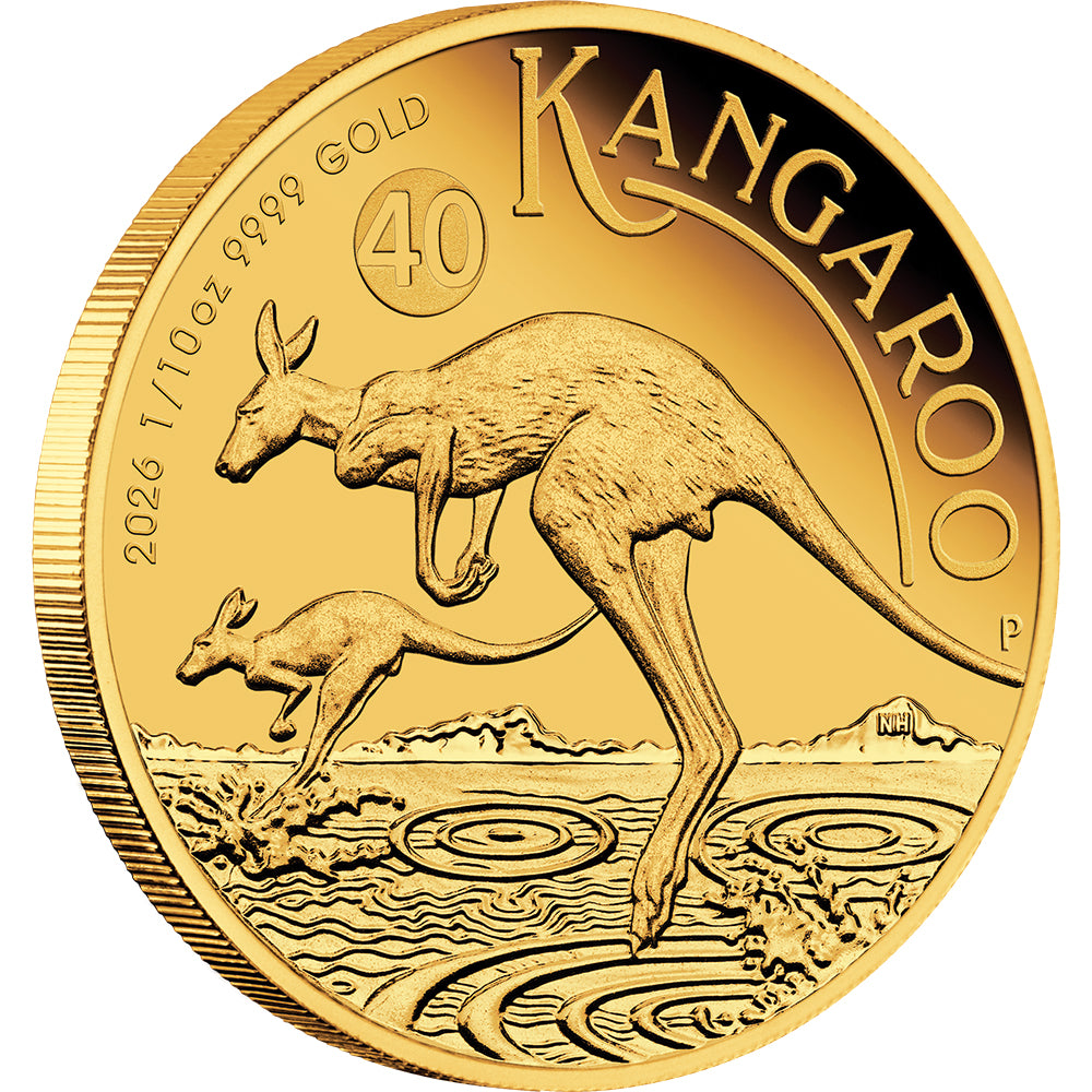 2026 Australian Kangaroo 1/10oz Gold Proof Coin