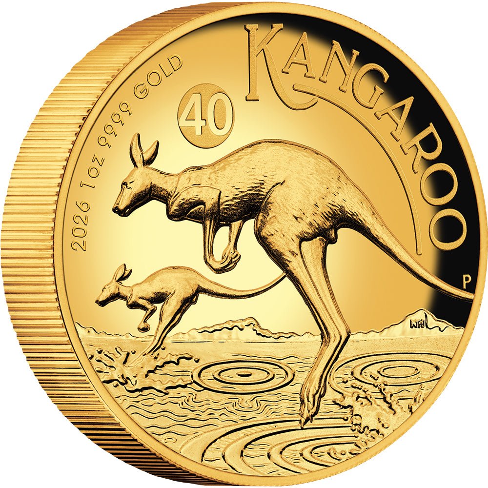 2026 Australian Kangaroo 1oz Gold Proof High Relief Coin