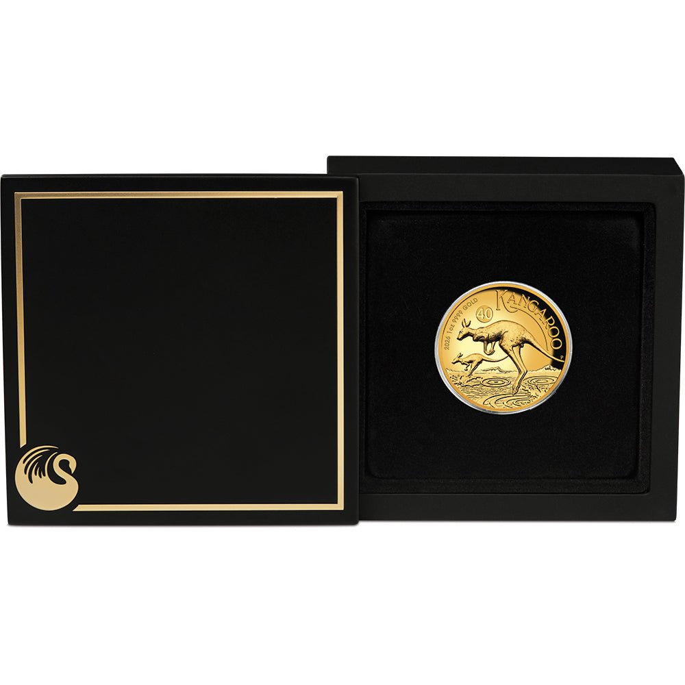 2026 Australian Kangaroo 1oz Gold Proof High Relief Coin Case
