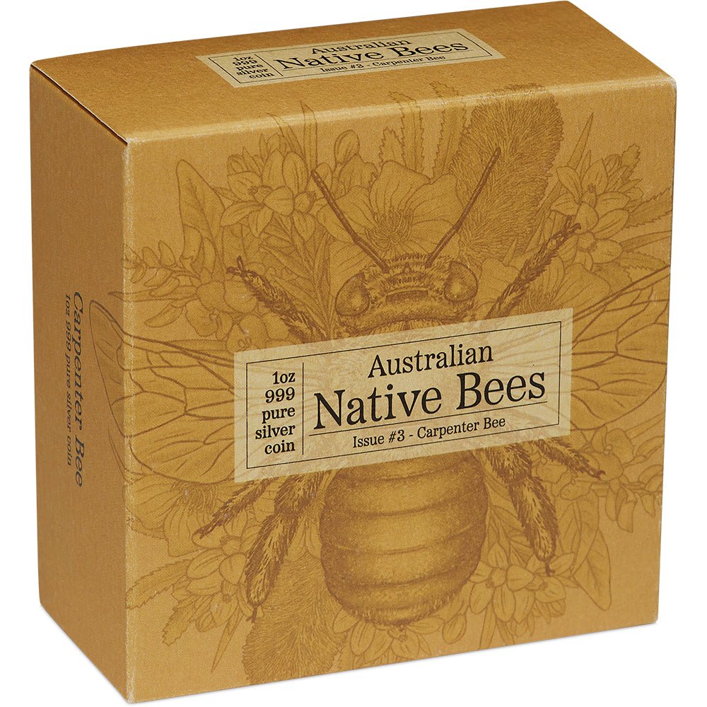 2026 Australian Native Bees - Carpenter Bee 1oz Silver Proof Hologram Coin Shipper