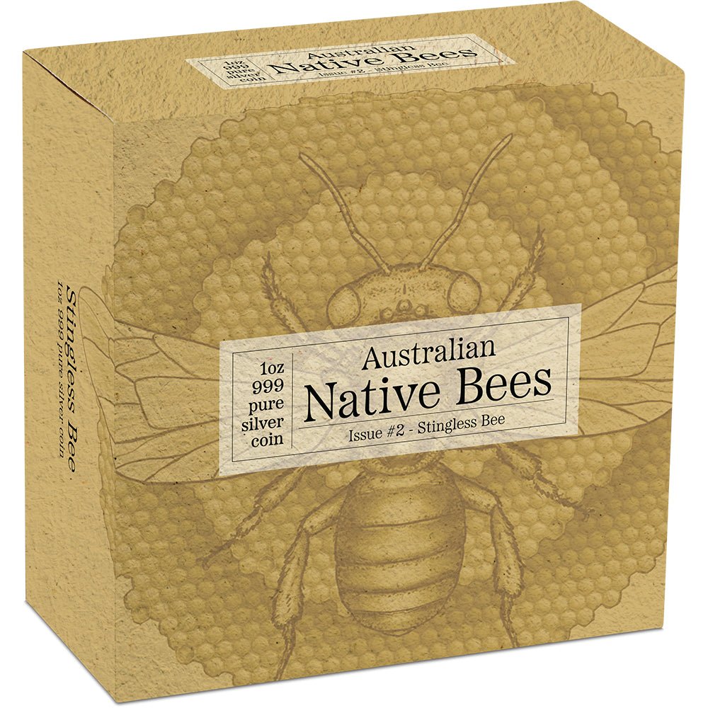 2026 Australian Native Bees - Stingless Bee 1oz Silver Proof Hologram Coin Shipper