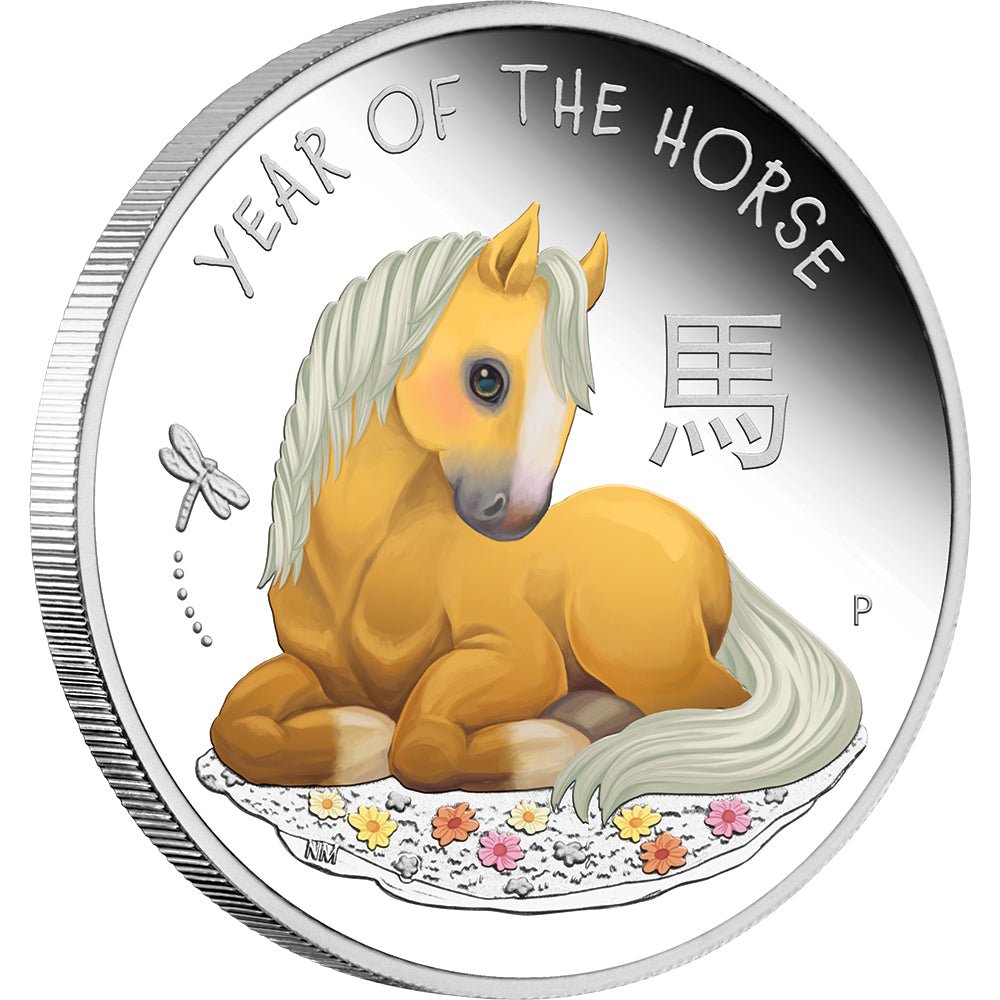 2026 Baby Horse 1/2oz Silver Proof Coloured Coin