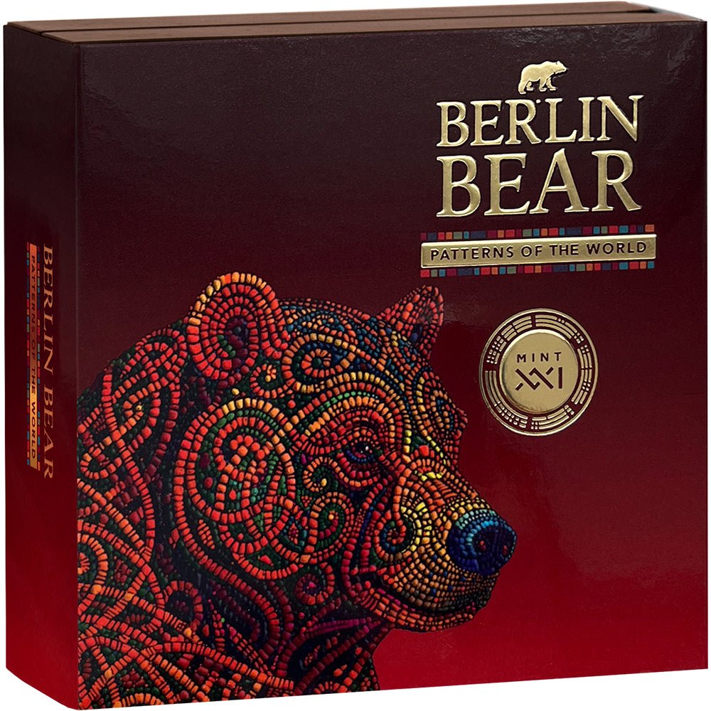 2026 Berlin Bear 2oz Silver Antique Coin Shipper