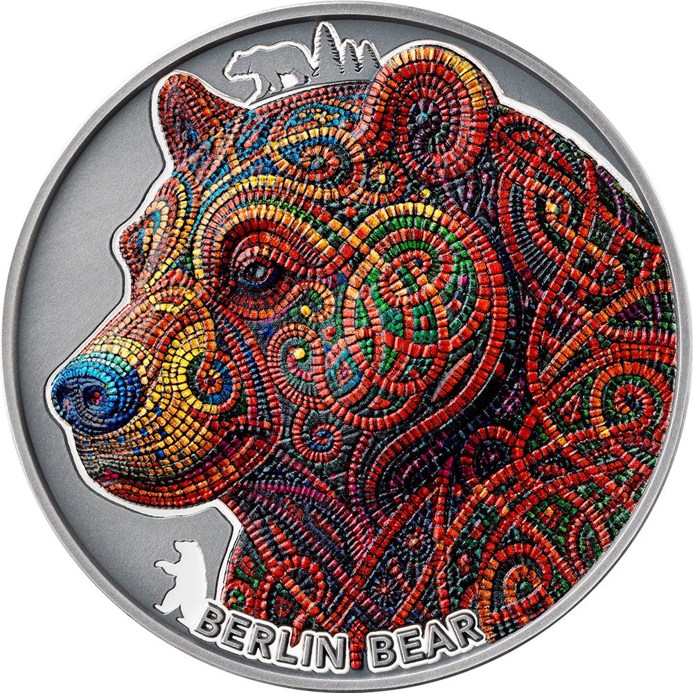 2026 Berlin Bear 2oz Silver Antique Coin