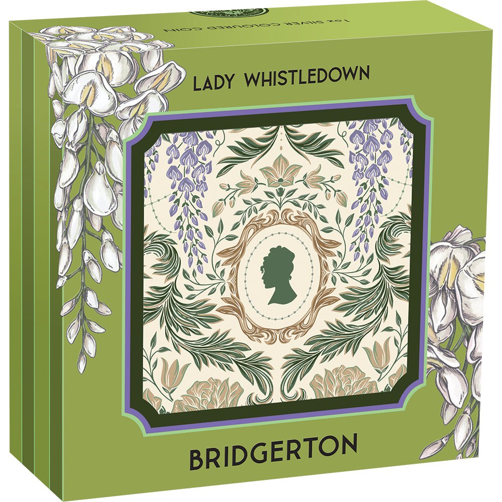 2026 Bridgerton - Lady Whistledown 1oz Silver Coloured Coin Shipper