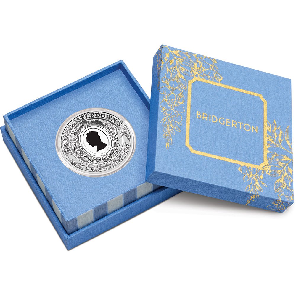 2026 Bridgerton - Lady Whistledown 1oz Silver Coloured Coin Case