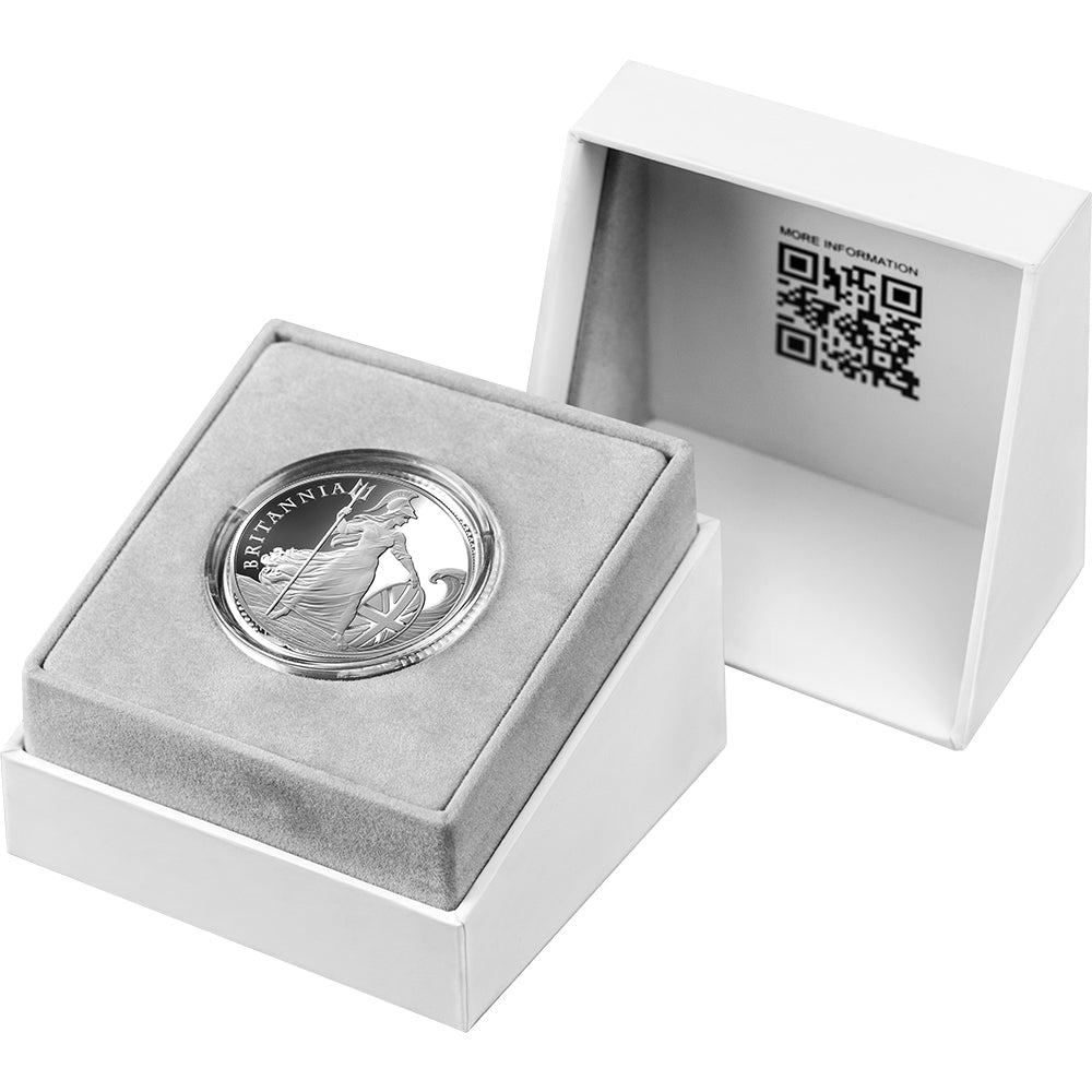 2026 Britannia 1oz Silver Proof Coin - 1000 satoshi Case
