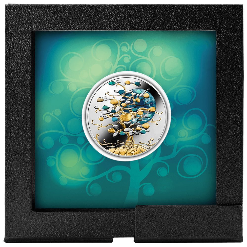 2026 Citrine Tree Of Luck 1oz Silver Proof Coin Case