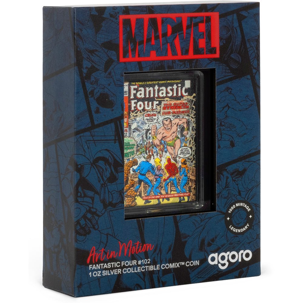 2026 COMIX™ - Marvel Fantastic Four #102 1oz Silver Collectible Coin Shipper
