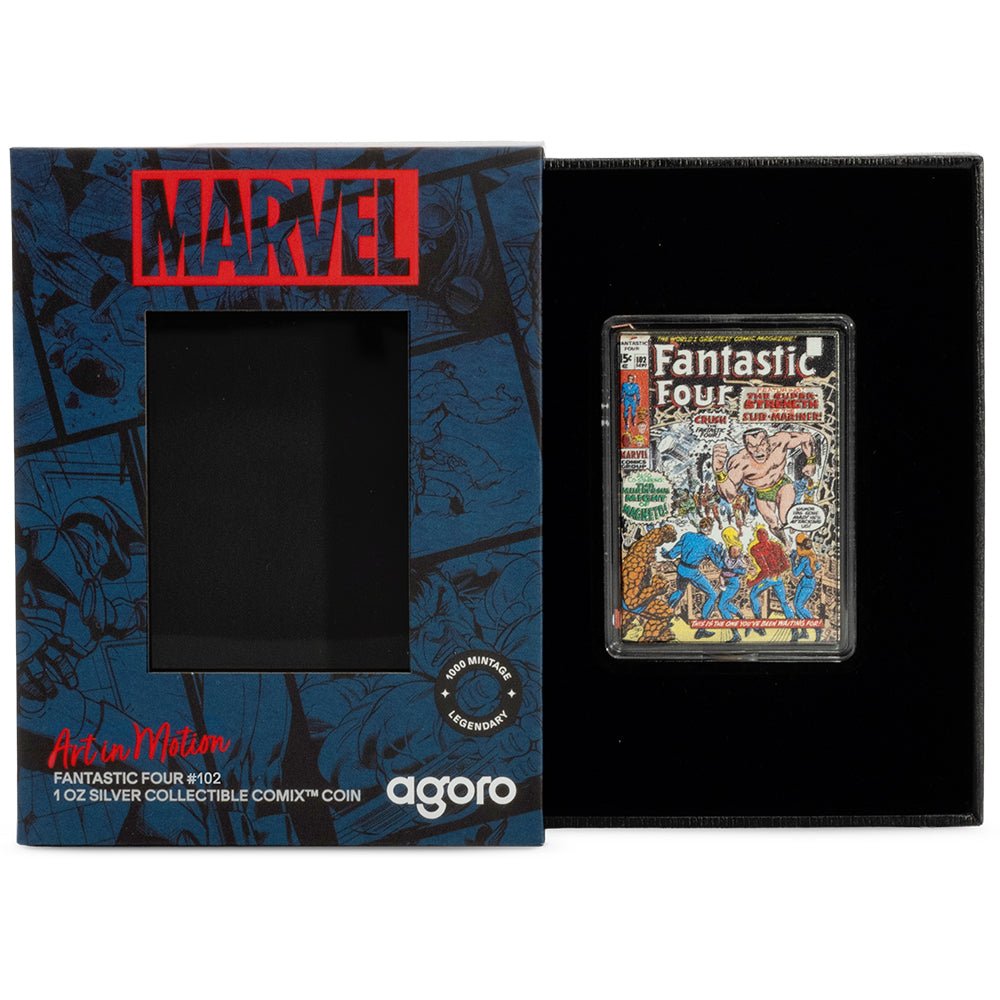 2026 COMIX™ - Marvel Fantastic Four #102 1oz Silver Collectible Coin Case