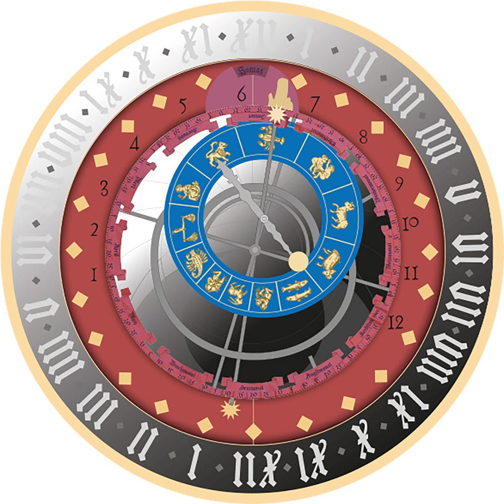 2026 €5 City Hall Clocks - Bern Astronomical Clock 1oz Silver Coin