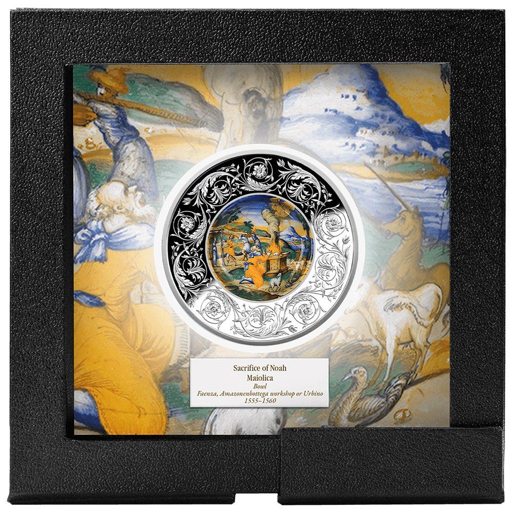 Maiolica - The Sacrifice Of Noah 1oz Silver Coin Case