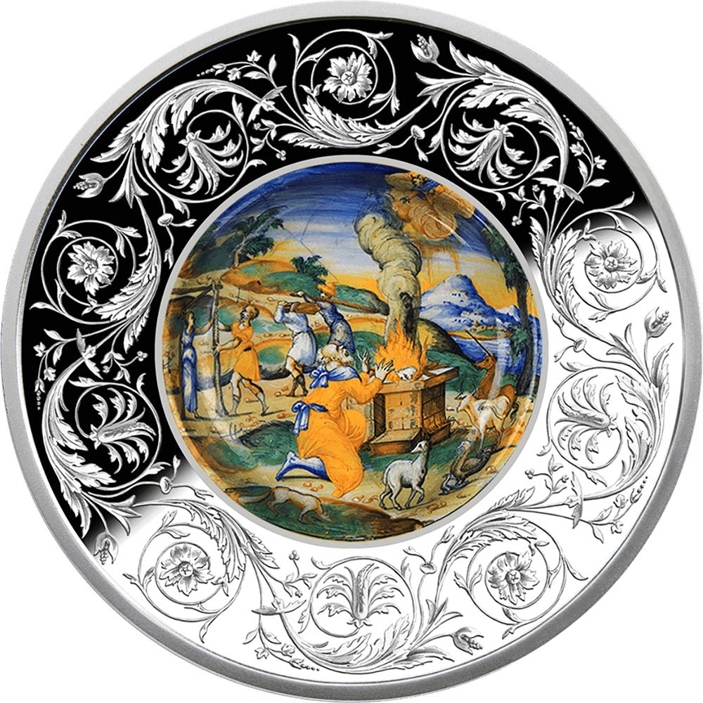 Maiolica - The Sacrifice Of Noah 1oz Silver Coin
