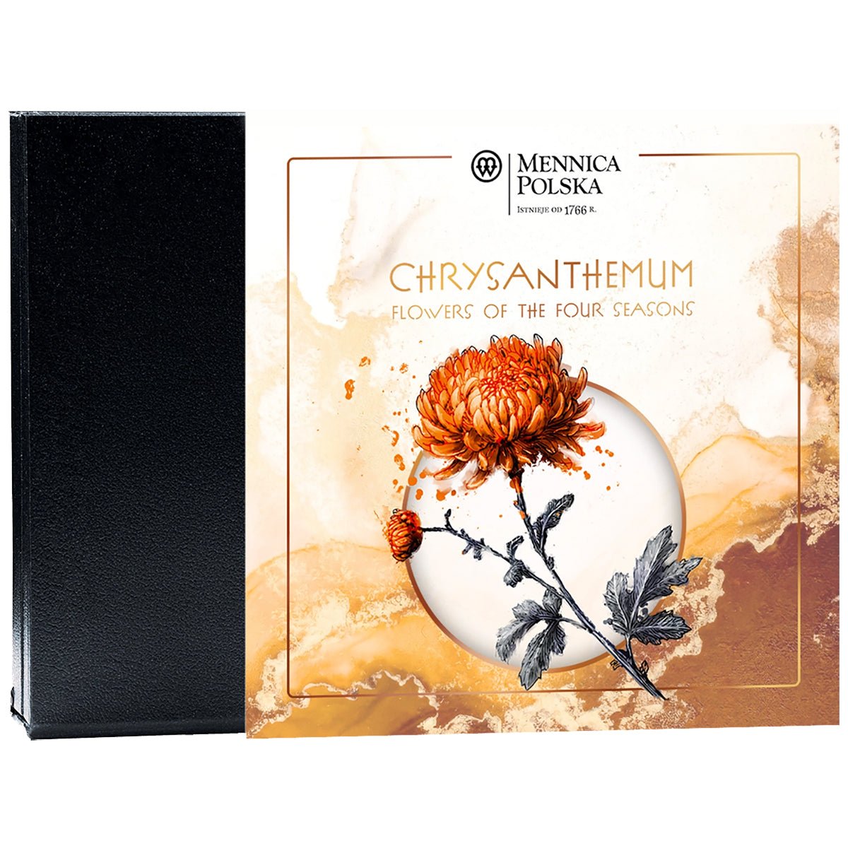2026 Flowers Of The Four Seasons - Chrysanthemum 1oz Silver Proof Coin Shipper