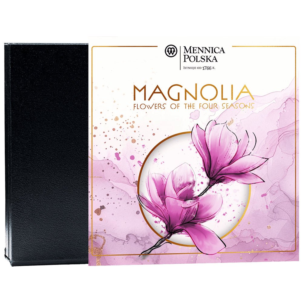 2026 Flowers Of The Four Seasons - Magnolia 1oz Silver Proof Coin Shipper