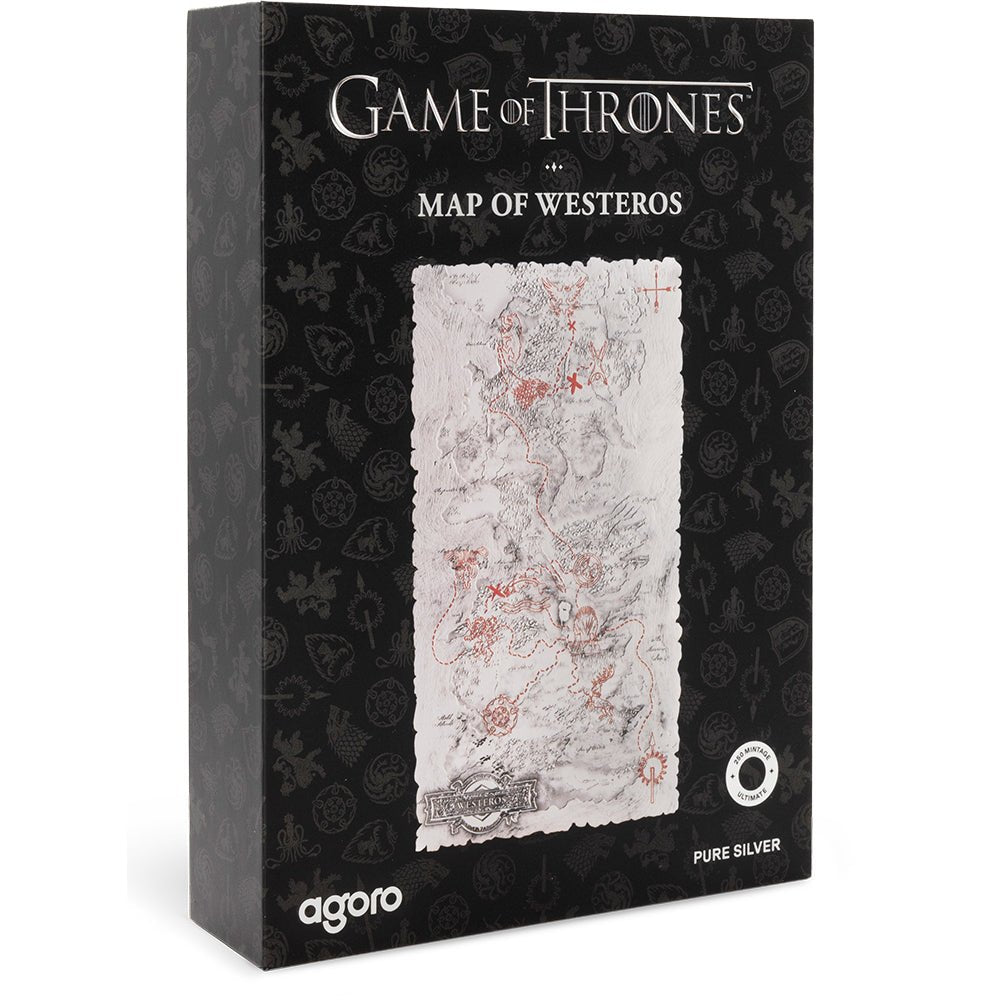 2026 Game Of Thrones™ - Map Of Westeros 5oz Silver Collectible Coin Shipper