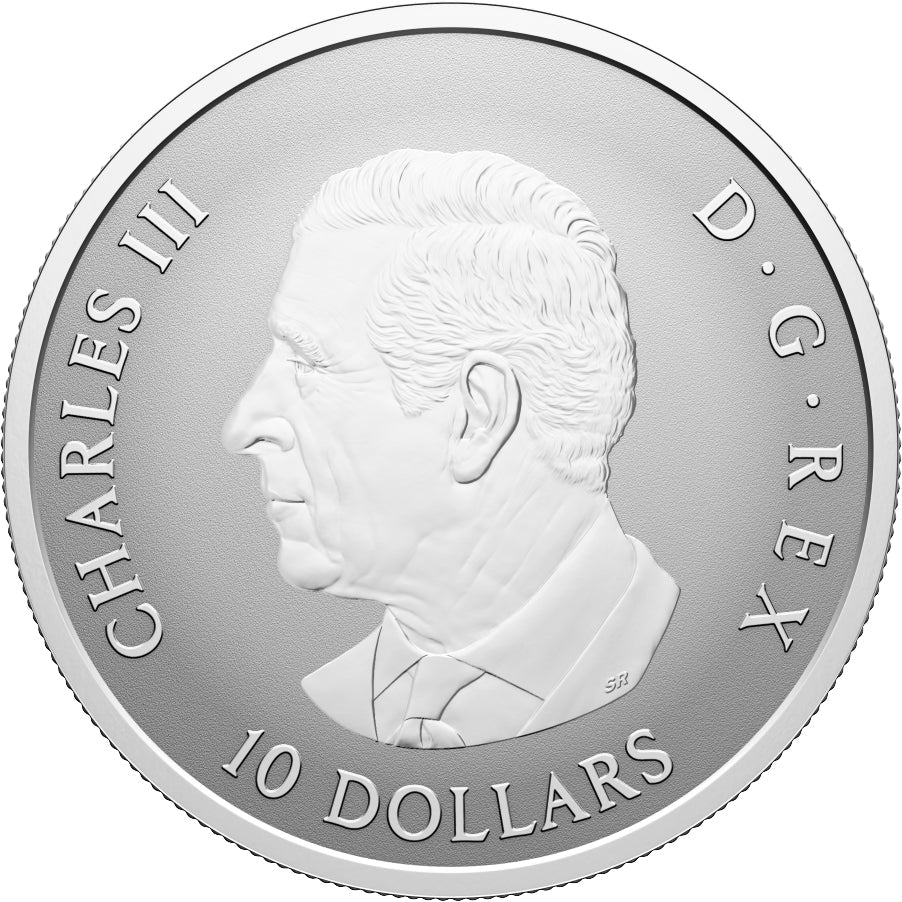 2026 Gleaming Maple Leaves 1/2oz Fine Silver Coin Obverse