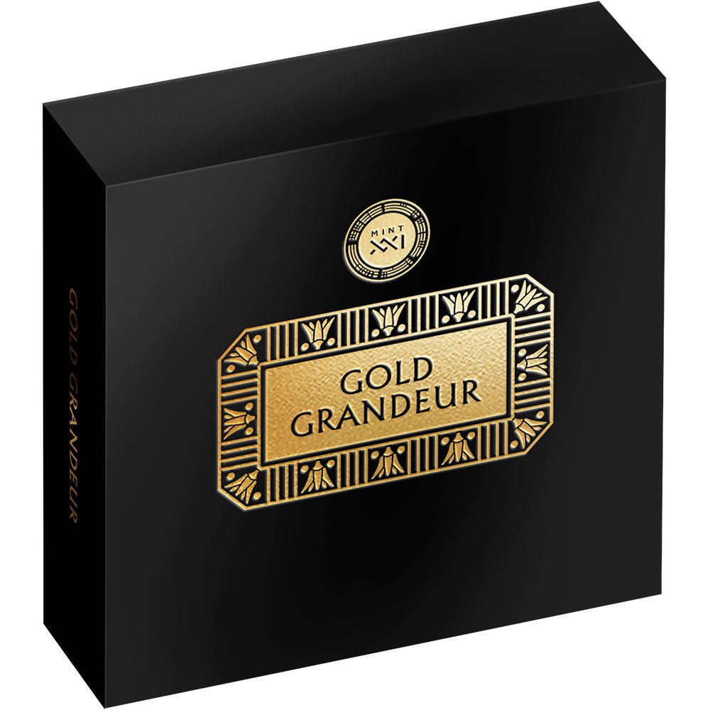 2026 Gold Grandeur - Throne Of Tutankhamun 3oz Silver Coin Shipper