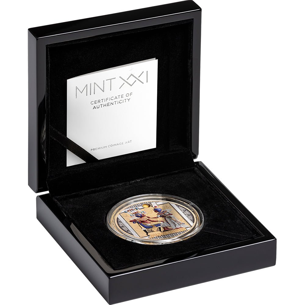 2026 Gold Grandeur - Throne Of Tutankhamun 3oz Silver Coin Case