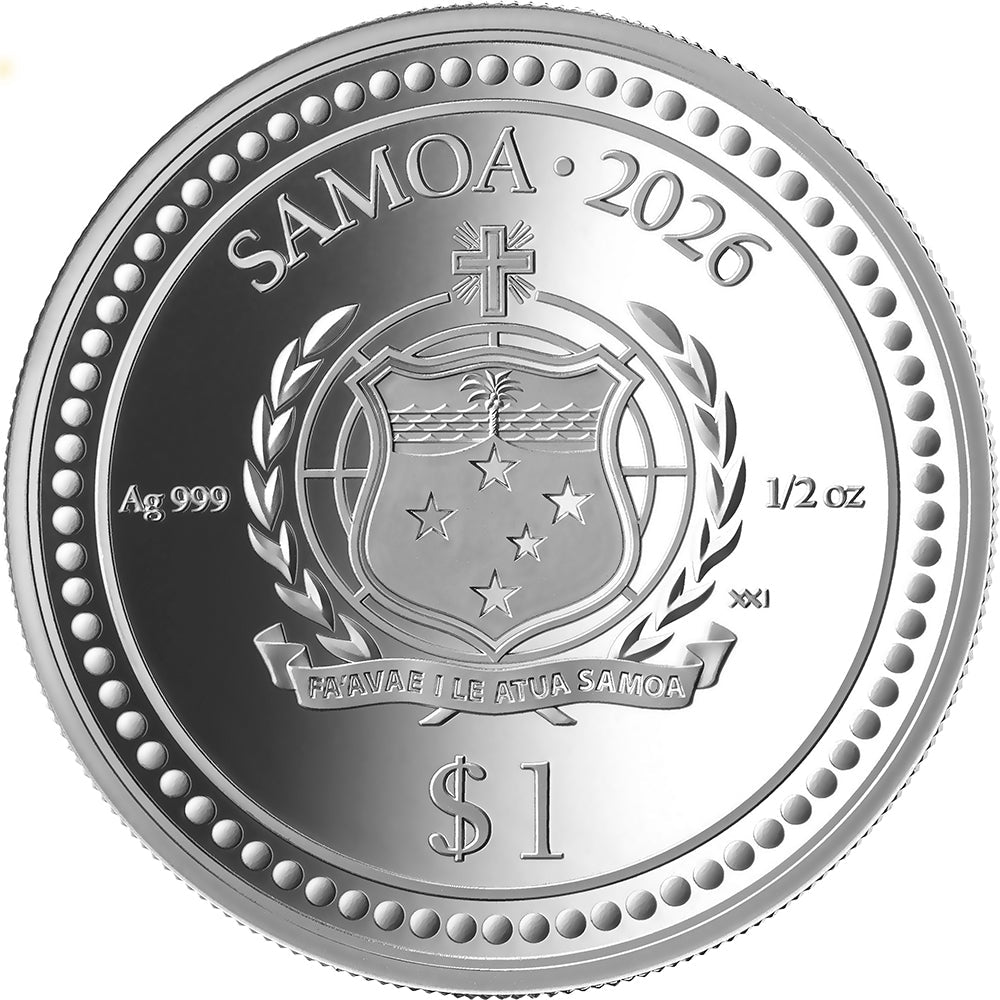 2026 Guardian Angel 1/2oz Silver Proof Coin Obverse
