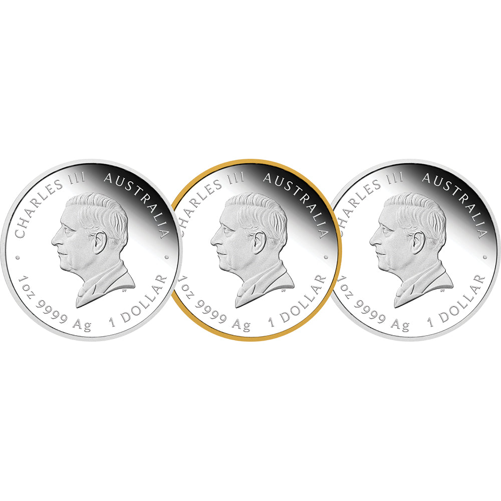 2026 H.M. Queen Elizabeth II 100th Anniversary 1oz Silver Three-Coin Set Obverse