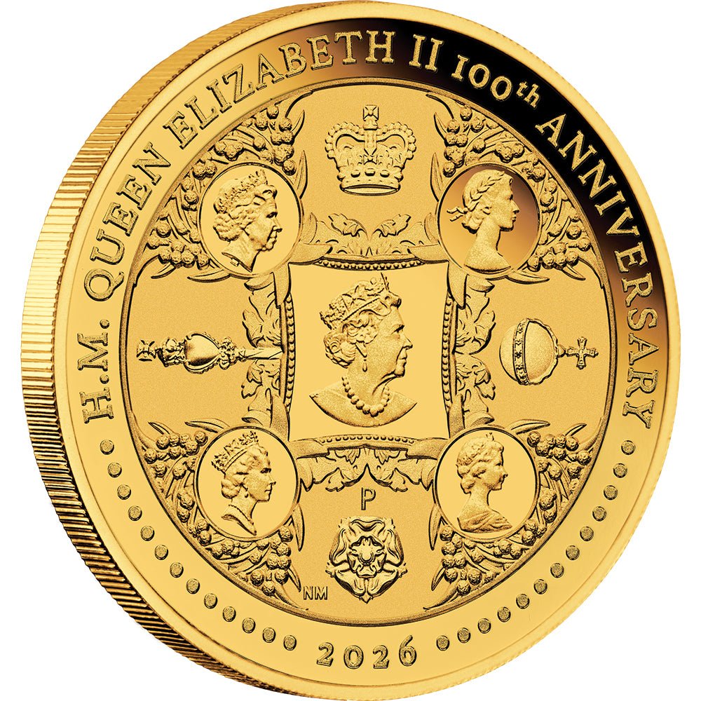 2026 H.M. Queen Elizabeth II 100th Anniversary 1/4oz Gold Proof Coin