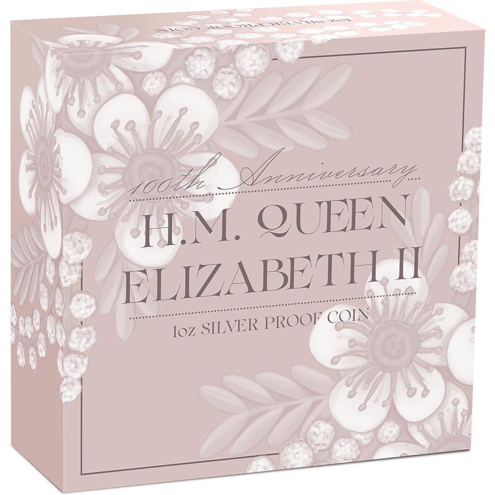 2026 H.M. Queen Elizabeth II 100th Anniversary 1oz Silver Proof Coin Shipper
