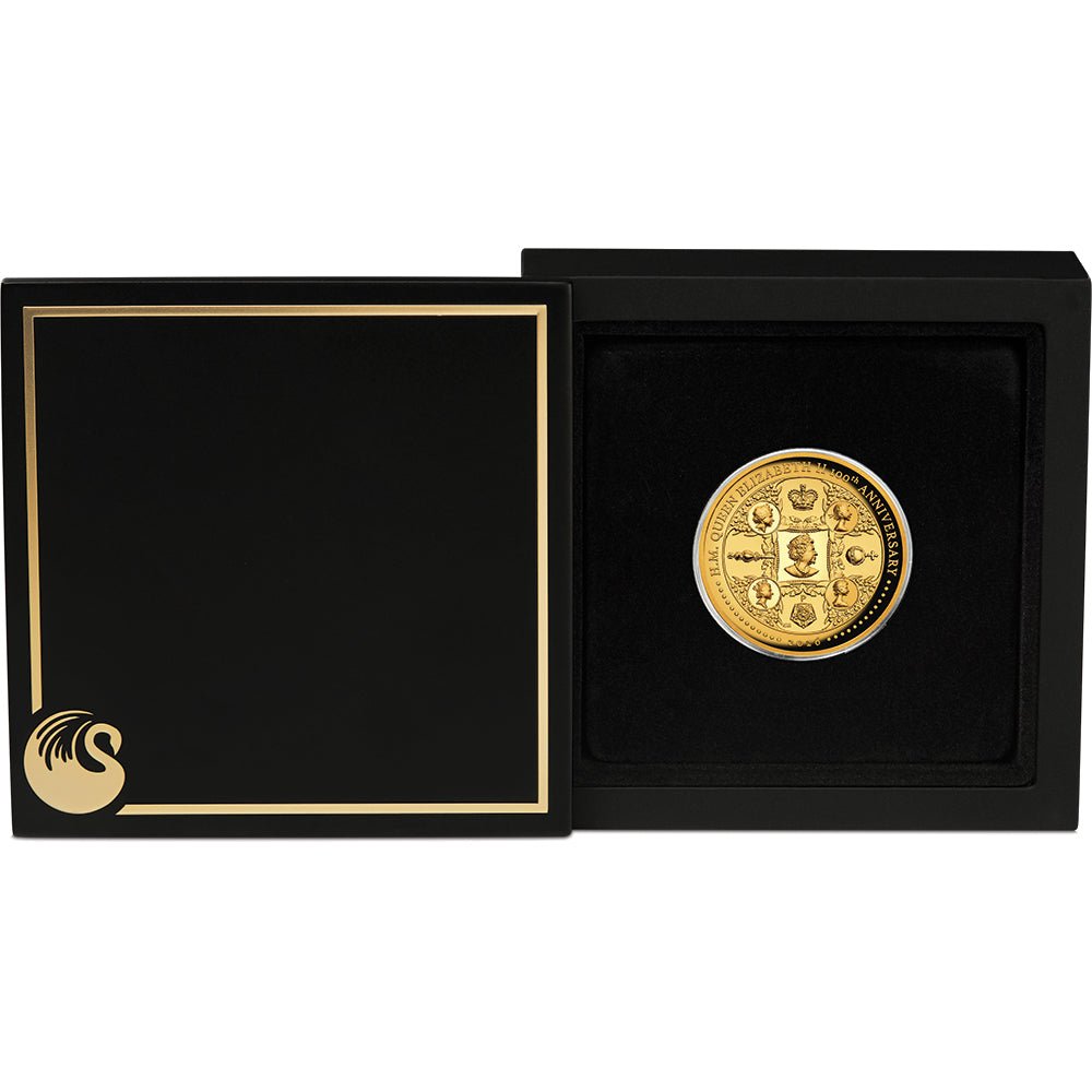 2026 H.M. Queen Elizabeth II 100th Anniversary 2oz Gold Proof High Relief Coin Case