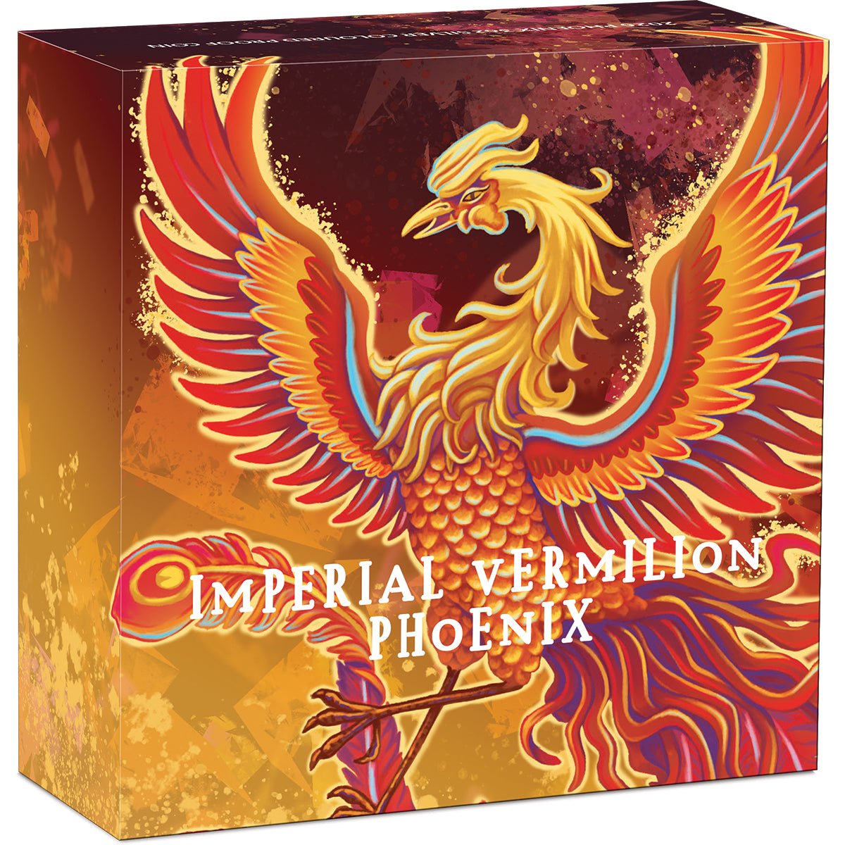 2026 Imperial Vermilion Phoenix 3oz Silver Coloured Proof Coin Shipper