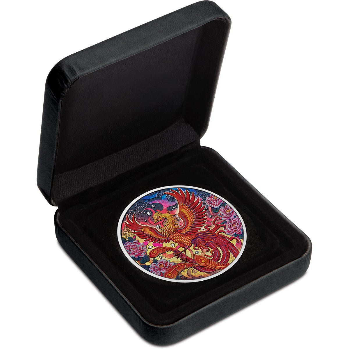 2026 Imperial Vermilion Phoenix 3oz Silver Coloured Proof Coin Case